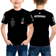 🏁F1 Team Crew Kids T Shirt Baju Budak Lelaki Perempuan 100% Cotton Kids Tshirt Kosong Budak Boy Shir
