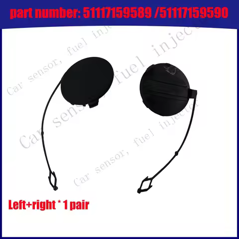 Q+ Front Bumper Left+Right Tow Hook Eye Cover Caps For BMW X5 E70 2007-2010