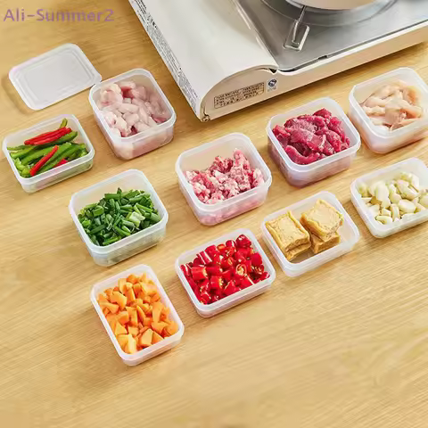 {MX} 150/300ml Refrigerator Freezing Meat Storage Box Food Grade Fresh-keeping Box Kitchen Fruit Sea