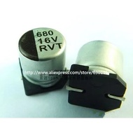 100PCS SMD aluminum electrolytic capacitor 16V680UF  680UF 16V 10*10.5MM