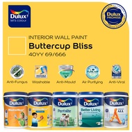 [Shop By Colour] Dulux Interior Wall Paint | Buttercup Bliss 40YY 69/666 | Anti-Mould & Anti-Fungus 