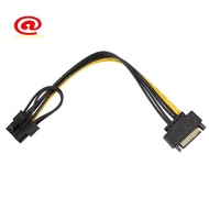 15Pin  Male to 8Pin(6+2) PCI-E Power Supply Cable  Cable 15-Pin to 8 Pin Cable 18AWG Wire for Graphi