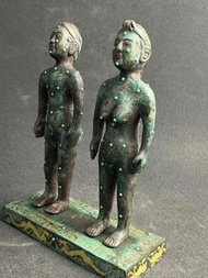 青銅錯金銀銘文脈絡人俑