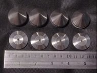 鋁金屬銀色金屬製釘及釘墊各4粒 適合音響器材或中置喇叭化震使用