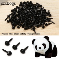 SZXBOGS 100pcs/bag Safety Triangle Noses DIY Doll Animals Plastic Mini 4.5X5.5MM