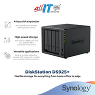 Synology DiskStation DS925+ 4 Bay NAS Home Cloud Data BackUp Storage