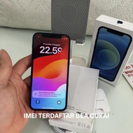 iPhone 12 mini 256 blue imei kemenperin resmi permanen, All sim card, imei bergaransi, all part orig
