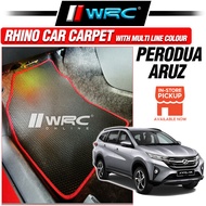 Perodua Aruz Rhino Car Carpet Floor mat Trap Mat ( Black )