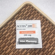 Acetin 200 (Acetylcysteine 200mg) 1 Sachet