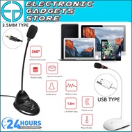 (READY STOCK) Newmine ZM-01 BOYA BY-M1DM CY001 Mic High Quality Desktop 3.5mm Jack and USB Microphon