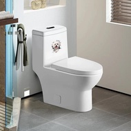 Creative 3d Cracked Animal Puppy Cute Funny Bathroom Decoration Painting Toilet Stickers C8r5