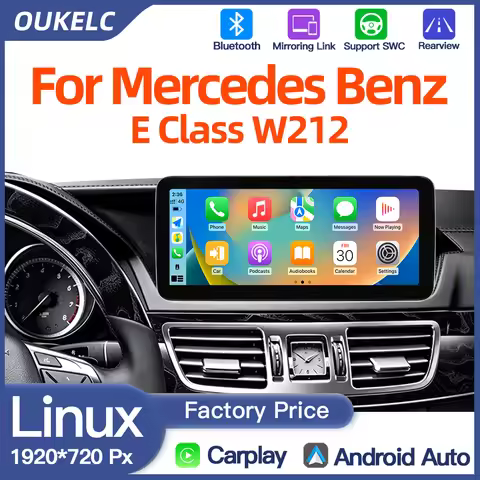 OUKELC Android Auto For Mercedes Benz E Class W212 E200 E230 E260 E300 S212 NTG 4.0 4.5 5.0 Car Carp