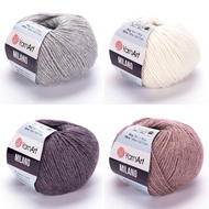 Premium wool knitting yarn YarnArt Milano Alpaca wool + Acrylic + Rayon knitting crochet yarn