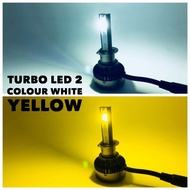 PREMIUM Lampu Led AES TURBO H1 warna putih kuning Multi Colour merk