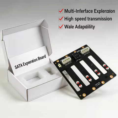 4-Bay M.2 NVMe SSD Backplane Board SFF-8643 to U.2 Adapter with 4Pin Power Supply for PC Server