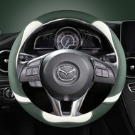 Napa Leather Car Steering Wheel Cover For Mazda 2 3 Axela 2013-2016 Mazda 6 Atenza 2014-2017 CX-5 2017 2018 Auto Accessories