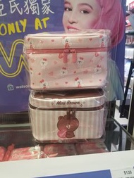 台灣 代購 台灣直送 watsons x line friends 化妝包 brown cony