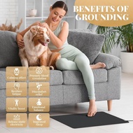 Grounding Mat with 100K Ohmresistor, The Globe Pad for Feet Earth Ground Therapy Improved Sleep Redu