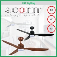 Acorn Intaglio DC-159 DC 40" / 52" LED Ceiling Fan with Remote Control