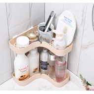 多層轉角置物架 塑料雙層調料架廚房落地收納架浴室儲物架 #0390