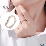 Cincin korea/cincin Berlian Bentuk V Cincin Titanium Wanita Fashion