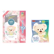 Fafa story Fabric Softener Refill 1200ml, Fragrance of Flower Musk + Bath