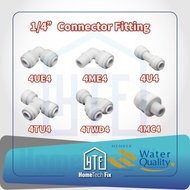WATER FILTER FITTING CONNECTOR FOR RO TUBE 6MM