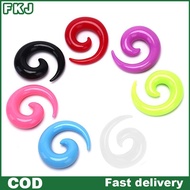 FKJ 16Pcs/Set Spiral Taper Flesh Tunnel Ear Stretcher Expander Stretching Plug Snail