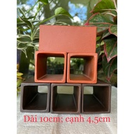 Square hollow tubular ceramic cave for fish, shrimp, pleco, Crayfish, cory