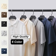 Fashion Casual T Shirt Polo Men Polo Plain Golf Tee Polo T Shirt for Men Short Sleeve Men Tops 6 Col