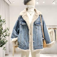 E9845 | Jeans jacket With Fur Lining Can Be Worn On Both Sides Great Value And Very Warm Twoside