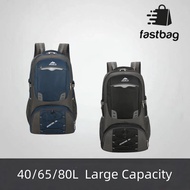 【READY STOCK】40/60/85 L Hiking Backpack Bag Hiking Waterproof Large Capacity Bag Outdoor Sport Trave