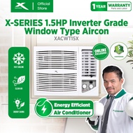 X-SERIES 1.5HP Window Type Aircon Inverter Grade Energy Efficient Manual (White) (XACWT15X)