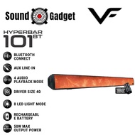 Vinnfier VF Hyperbar 101 BT Bluetooth 50W Home TV Soundbar with 8 Light Show LED  USB Driver