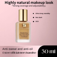 (100% authentic) Estee Lauder Foundation #2C0 Cool Vanilla Non-Dull Makeup Long-lasting Foundation f