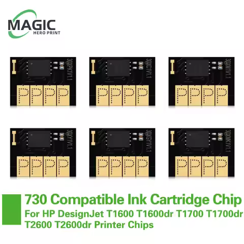 New For HP730 Ink Cartridge Chip New Upgrade HP730 Chip For HP DesignJet T1600 T1600dr T1700 T1700dr