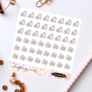 Shopping icons 2 planner sticker sheet | Minimalist | Stickerium