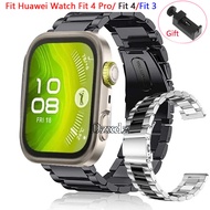Huawei Watch 4 4Pro Fit 3 Strap Metal stainless steel Band For Huawei Fit3 Fit4 Pro Smart Watch Wris
