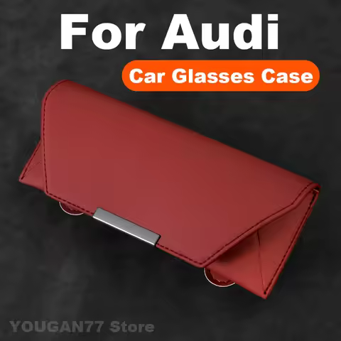 Car Glasses Case For Audi A3 A4 A5 A6 A7 A8 Q2 Q3 Q7 Q6 Q6L SQ6 Q8 Q4 e-tron Q5 SQ5 Sportback 2025 U