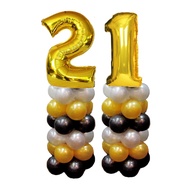 [SG SELLER] Gold Balloon Number Columns (1.7m) party Wholesale Party Supplies