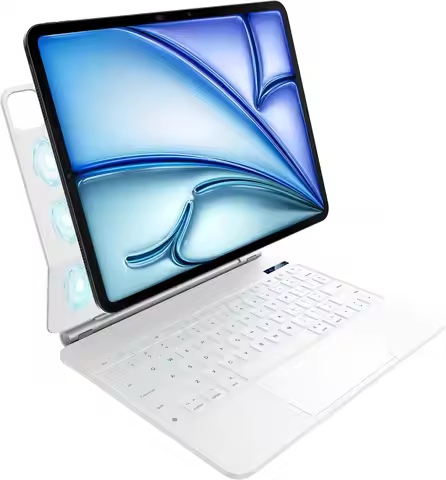 Keyboard Case for 2024 iPad Air 13 and iPad Pro 12.9 6th, 5th, 4th, 3rd Gen,Magic Keyboard for iPad 