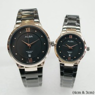 BELI 1 GRATIS 1 Jam Tangan ALBA Jam Tangan Couple Pria Dan Wanita  Elegan - Water Resist 5 BAR - Dia