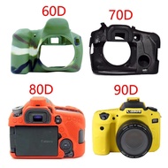 50%OFF Camera Bag Case Body Protect Silicone Cover For Canon EOS 60D 70D 80D (80D Mark II) 90D DSLR 