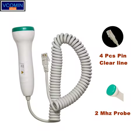 Vcomin 2MHz Fetal Doppler Probe Portable Baby Heart Monitor Ultrasound Pregnancy Fetus Doppler Detec