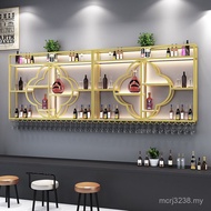 Wall-Mounted Wine Cabinet Shelf Shop Village Display Rack White Wine Wine Rack Red Creative Tobacco 