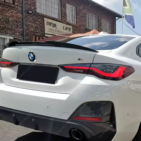 For BMW G22 G82 G24 G26 V Style Rear Spoiler 4 Series 420i 430i 430d M440i M440d i4 M50 Bodykits Rea