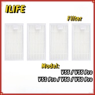 Hepa Filter For ILIFE V5S Pro / V50 / V50 Pro / V55 / V55 Pro Robot Vacuum Replacement Spare Parts A