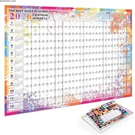 BOOMLIFE1232T Calendar Planner Sheet, Annual Planner 2026 Wall Hanging Calendar, Creative Memo Pad T