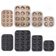 Cupcake baking mold,Muffin yellow or black non-stick mold 4 cells / 6 cells / 12 cells