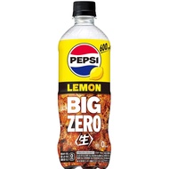 【Direct from Japan】 Suntory Pepsi Big Zero Lemon Carbonated Drink, 600ml x 1 Bottle